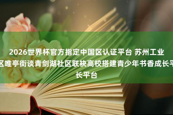 2026世界杯官方指定中國區認證平臺 蘇州工業園區唯亭街談青劍湖社區聯袂高校搭建青少年書香成長平臺