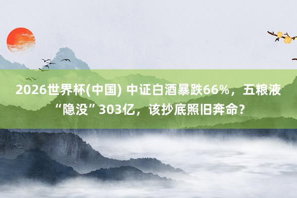 2026世界杯(中國(guó)) 中證白酒暴跌66%，五糧液“隱沒(méi)”303億，該抄底照舊奔命？